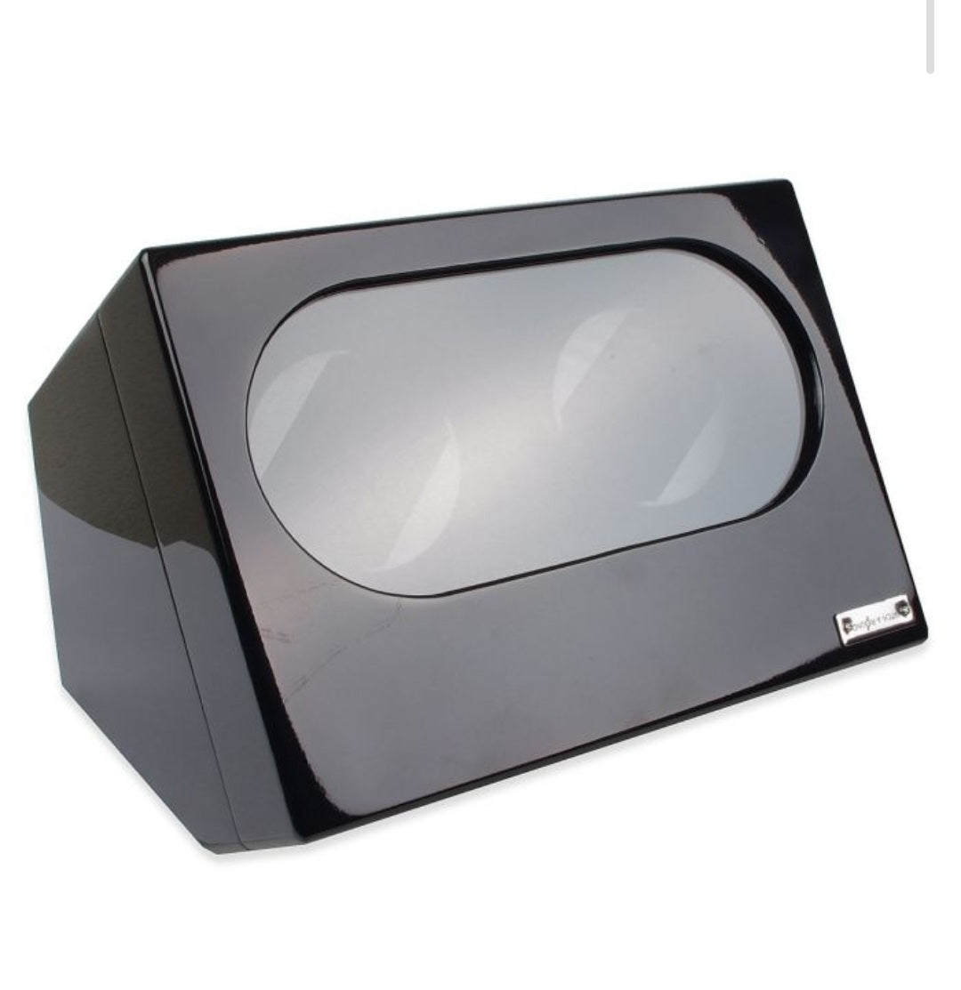 High-Gloss Piano Black Dual Watch Winder.