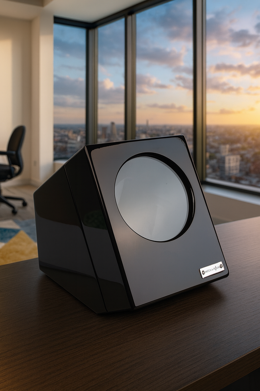 High-Gloss Piano Black Watch Winder for One Timepiece.
